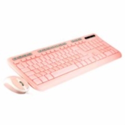 KeyTeck KIT TASTIERA + MOUSE USB/PS2 ROSA